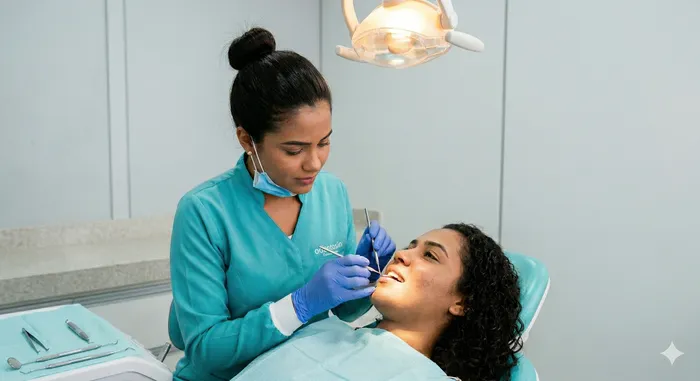 Consultório moderno da OdontoSin em Goiânia