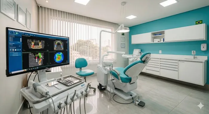 Consultório moderno da OdontoSin com tecnologia 3D