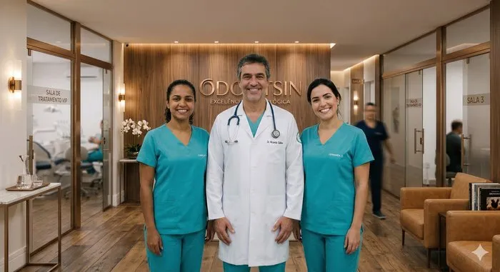 Equipe da OdontoSin especializada em implantes dentários