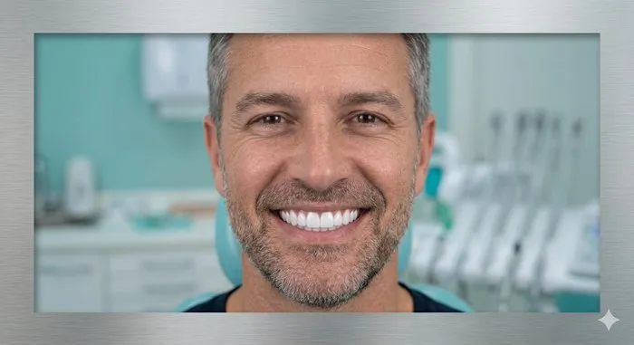 Paciente com sorriso perfeito após lentes de contato dental na OdontoSin